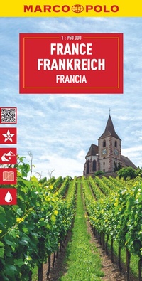 Abbildung von: MARCO POLO Reisekarte Frankreich 1:950.000 - MARCO POLO ein Imprint von MAIRDUMONT