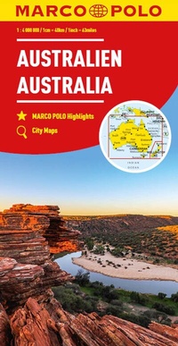 Abbildung von: MARCO POLO Kontinentalkarte Australien 1:4 Mio. - MARCO POLO ein Imprint von MAIRDUMONT