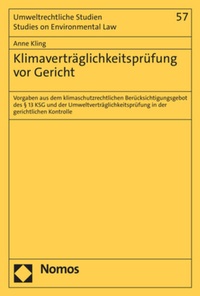 Abbildung von: Klimaverträglichkeitsprüfung vor Gericht - Nomos