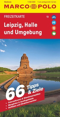 Abbildung von: MARCO POLO Freizeitkarte 19 Leipzig, Halle und Umgebung 1:120.000 - MARCO POLO ein Imprint von MAIRDUMONT