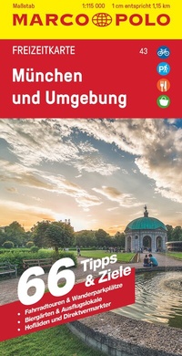 Abbildung von: MARCO POLO Freizeitkarte 43 München und Umgebung 1:110.000 - MARCO POLO ein Imprint von MAIRDUMONT