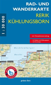 Abbildung von: Rad- und Wanderkarte Rerik/Kühlungsborn - grünes herz