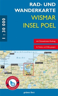Abbildung von: Rad- und Wanderkarte Wismar, Insel Poel - grünes herz