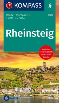 Abbildung von: KOMPASS Wander-Tourenkarte Rheinsteig 1:50.000 - KOMPASS-Karten