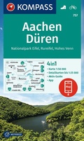 Cover: KOMPASS Wanderkarte 757 Aachen, D&uuml;ren, Nationalpark Eifel, Rureifel, Hohes Venn 1:50.000 - KOMPASS-Karten