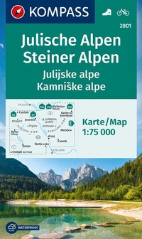 Abbildung von: KOMPASS Wanderkarte 2801 Julische Alpen/Julijske alpe, Steiner Alpen/Kamniske alpe 1:75.000 - KOMPASS-Karten