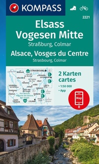 Abbildung von: KOMPASS Wanderkarten-Set 2221 Elsass, Vogesen Mitte, Alsace, Vosges du Centre (2 Karten) 1:50.000 - KOMPASS-Karten