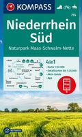 Abbildung von: KOMPASS Wanderkarte 755 Niederrhein Süd, Naturpark Maas-Schwalm-Nette 1:50.000 - KOMPASS-Karten