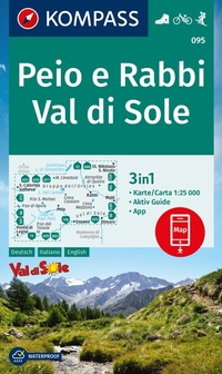 Abbildung von: KOMPASS Wanderkarte 095 Peio e Rabbi, Val di Sole 1:25.000 - KOMPASS-Karten