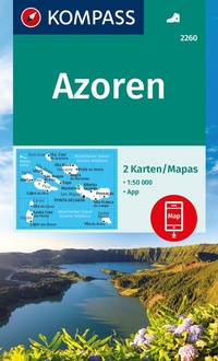 Abbildung von: KOMPASS Wanderkarten-Set 2260 Azoren (2 Karten) 1:50.000 - KOMPASS-Karten