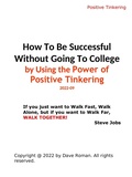 Cover: Be Successful Without Going To College Using the Power of Positive Tinkering - Lulu.com