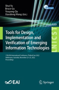 Enlarge image Cover: Tools for Design, Implementation and Verification of Emerging Information Technologies - Springer