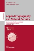 Cover: Applied Cryptography and Network Security - Springer