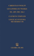 Cover: Logicae systema methodicum - Georg Olms Verlag