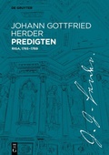 Cover: Johann Gottfried Herder Predigten - De Gruyter