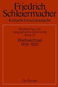 Cover: Briefwechsel 1819-1820 - De Gruyter