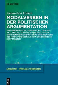 Abbildung von: Modalverben in der politischen Argumentation - De Gruyter