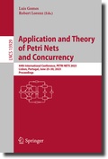 Cover: Application and Theory of Petri Nets and Concurrency - Springer