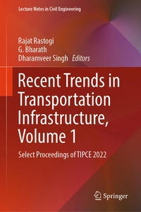 Enlarge image Cover: Recent Trends in Transportation Infrastructure, Volume 1 - Springer