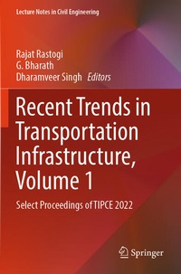 Enlarge image Cover: Recent Trends in Transportation Infrastructure, Volume 1 - Springer