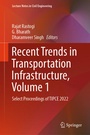 Cover: Recent Trends in Transportation Infrastructure, Volume 1 - Springer