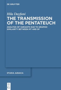 Enlarge image Cover: The Transmission of the Pentateuch - De Gruyter