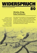 Cover: Widerspruch 80 - Rotpunktverlag