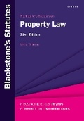 Cover: Blackstone's Statutes on Property Law - Oxford University Press