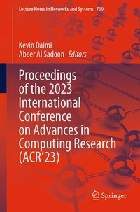 Abbildung von: Proceedings of the 2023 International Conference on Advances in Computing Research (ACR'23) - Springer