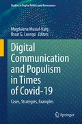 Cover: Digital Communication and Populism in Times of Covid-19 - Springer