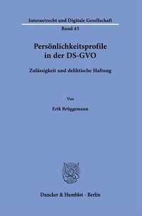 Abbildung von: Persönlichkeitsprofile in der DS-GVO. - Duncker & Humblot