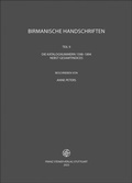 Cover: Birmanische Handschriften - Franz Steiner Verlag