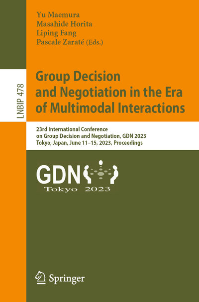 Abbildung von: Group Decision and Negotiation in the Era of Multimodal Interactions - Springer