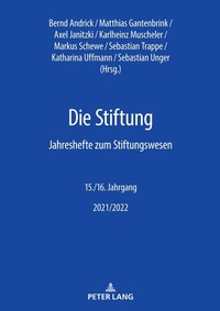 Enlarge image Cover: Die Stiftung - Peter Lang Verlag