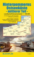 Cover: Landkarte Hinterpommerns Ostseek&uuml;ste - mittlerer Teil - BLOCHPLAN