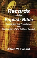 Cover: Records of the English Bible - Old Paths Publications, Inc