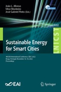 Cover: Sustainable Energy for Smart Cities - Springer
