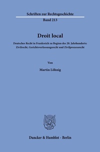 Abbildung von: Droit local. - fibre