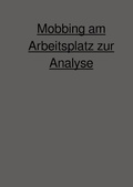 Cover: Mobbing am Arbeitsplatz zur Analyse - epubli