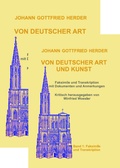 Cover: Johann Gottfried Herder: VON DEUTSCHER ART UND KUNST - Europ&auml;ischer Universit&auml;tsverlag
