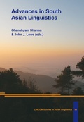 Cover: Advances in South Asian Linguistics - LINCOM GmbH