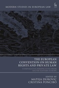 Cover: The European Convention on Human Rights and Private Law - Hart Publishing
