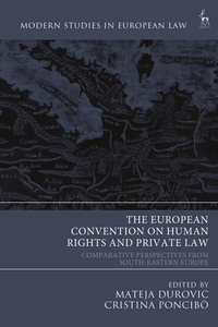 Enlarge image Cover: The European Convention on Human Rights and Private Law - Hart Publishing