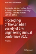 Cover: Proceedings of the Canadian Society of Civil Engineering Annual Conference 2022 - Springer