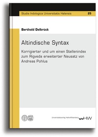 Enlarge image Cover: Altindische Syntax - Universitätsverlag Halle-Wittenberg