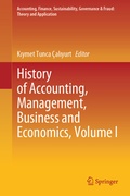 Cover: History of Accounting, Management, Business and Economics, Volume I - Springer
