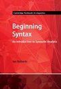 Cover: Beginning Syntax - Cambridge University Press