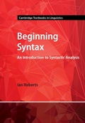 Cover: Beginning Syntax - Cambridge University Press