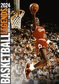 Cover: Basketball Legends Calendar 2024 - Red ML Rock Publishing