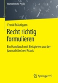 Cover: Recht richtig formulieren - Springer VS